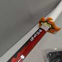 RENGENG Light Up Sword, 40 Inches Rechargeable Plastic Replica with Belt & Stand, Sword with Original Texture