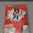 Morph Broken Doll Costume Girls - Creepy Doll Costume for Kids Girl - Scary Halloween Costumes for Girls Kids Cracked Dolls (Large)