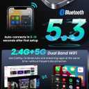 ByteWave 4-in-1 Wireless CarPlay Adapter for Streaming Netflix/YouTube/TikTok/TF Card, 2025 Magic Video AI Box & Android Auto Dongle, Plug & Play, Fits for OEM Wired CarPlay Cars-Silver