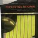 Salzmann Reflective Stickers - Soft stickers for backpacks, bikes, helmets, strollers, etc. - Made with 3M Reflective Material (Green)