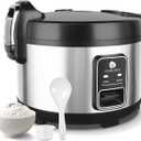 Commercial Rice Cooker & Warmer 60 Cups (Cooked),13.8 Qt / 13 Liter Large Capacity Rice Cooker,Auto Keep Warm,Non-Stick Inner Pot,One-Touch Operation,1350W Fast Cooking Electric Rice Cooker