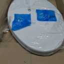 KOHLER 20110-0 Brevia, Slow Close Toilet Seat, Elongated Toilet Seat, Grip-Tight Bumpers Quick-Attach Hardware, White