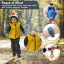 4 Pack Airtag Holder for Kids Hidden,GPS Tracker Case, Anti-Removal Airtag Silicone Case with Pins, Suitable for Children, Elderly, Pets, Backpack, Luggage (White & Black & Navy Blue & Pink, 4 Pack)