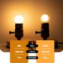 G40 Led Low Wattage Bulb 3W Equivalent 25 Watt Light Bulbs, Standard E26 Small Power, Frosted, Warm White 2700K, Dimmable for Bathroom Bedside Accent Lamps Appliance Bulb Refrigerator Pack of 4