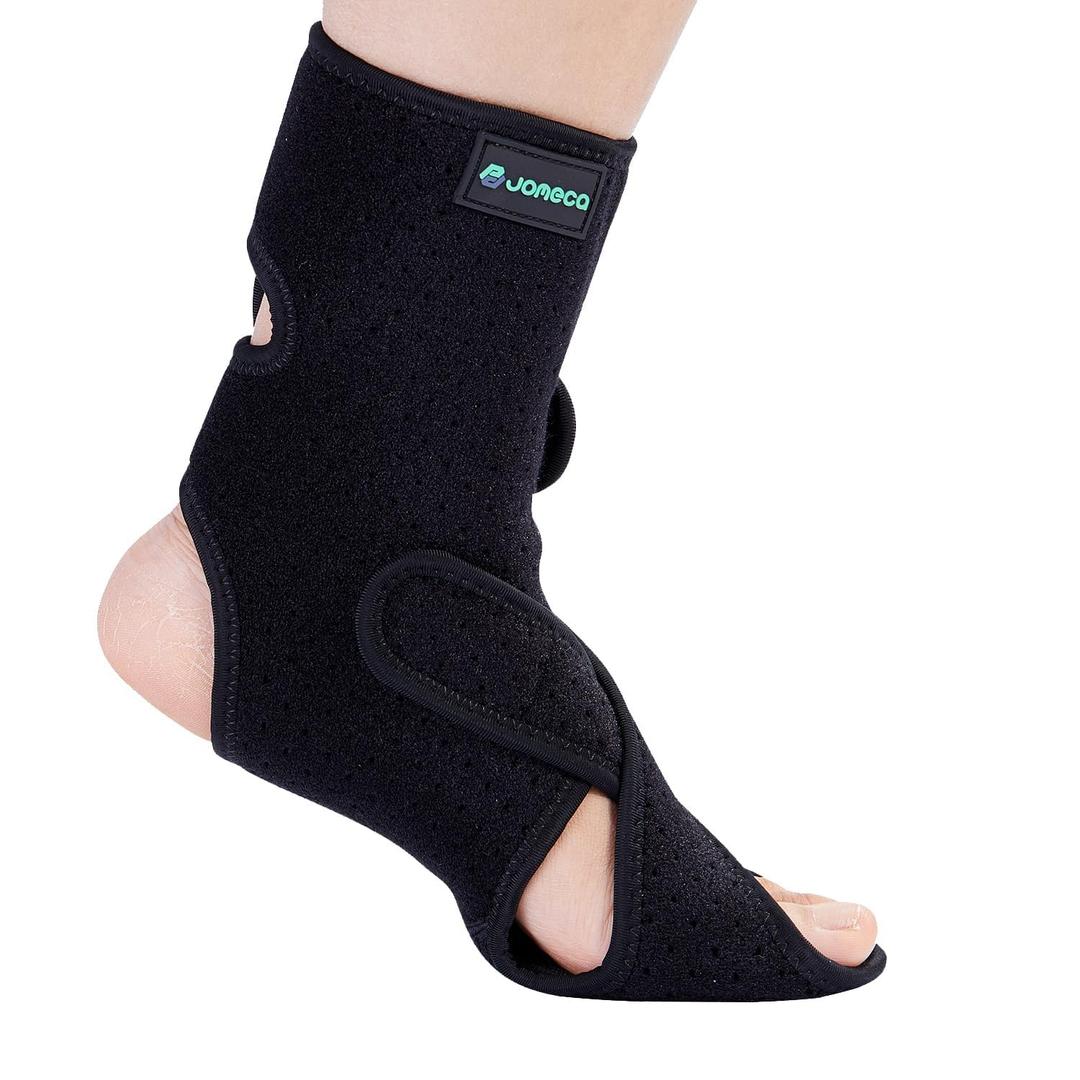 Drop Foot Brace Built-in Forefoot Support Plate, AFO Foot Drop Brace for Walking, Foot Drop Brace for Sleeping, Adjustable Foot Drop Orthosis (Right, Large)
