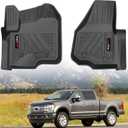 for 2012-2016 Ford F250/F350/F450/F550 Super Duty SuperCrew/Crew Cab Floor Mats Front Liner All Weather TPE Accessories (for 12-16 Ford F-250 F-350 F-450 F-550 SuperCrew/Crew Cab)