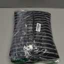 Amazon Essentials Men's Full-Zip Fleece Hoodie Sweatshirt (Black Grey Stripe) XL