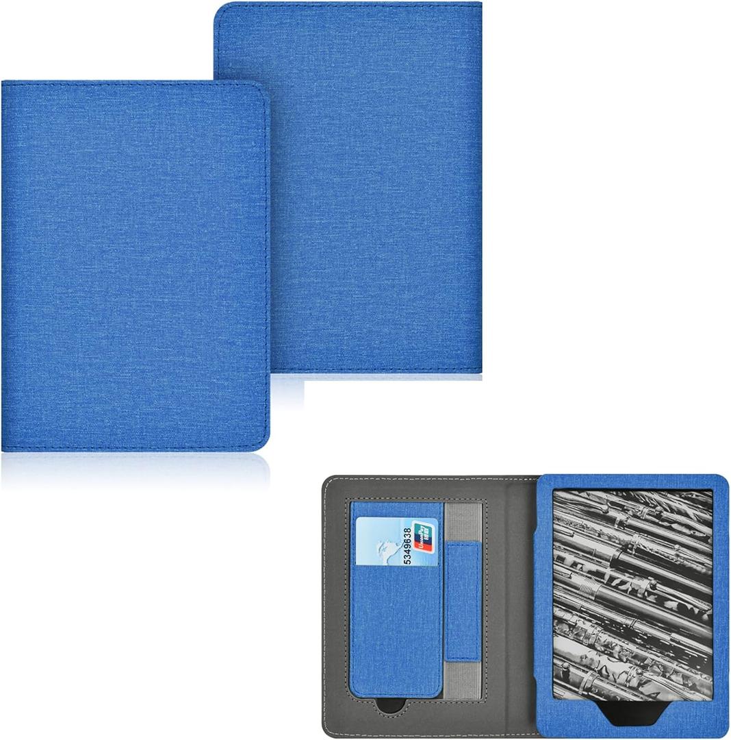 Case for 6 inch Kindle 10th Generation 2019 Release - Model No.J9G29R, Cover Sleeve with Card Slot and Hand Strap, Foldable Protective Cover (3)