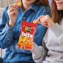 RITZ Bits Cheese and Spicy Queso, Sandwich Crackers Variety Pack, Snacks for Kids and Adults, Lunch Snacks, 12-3 oz Bags