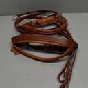 Hulara Wonder Care Genuine English Leather Crossover | Crossunder Bitless Horse Bridle Headstall with Reins, Size: Full
