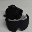 Travel Pillows for Airplanes, Airplane Pillow for Long Flight, Airplane Head Strap with Eye Mask for Sleep, Travel Neck Pillow for Car Road Trip, 360 Support Headrest, Stop Bobblehead, Black