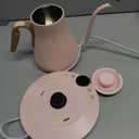 INTASTING Gooseneck Electric Kettle with 1 Temperature Control for Pour Over Coffee & Tea, Quick Heating, BPA-Free Stainless Steel, Built-in Brew Timer, 1500W/0.9L (Munch Pink)