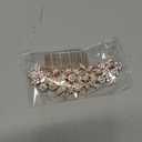 Rose Gold Wedding Hair Comb With Pearls and Crystals Wedding Hair Accessories Bridal Headpiece Or For Parties (Rose God)