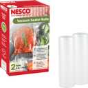 NESCO VS-03R Vacuum Sealer Bags for Home Food Storage, Liquid‑Friendly Bags Safe for Microwave and Sous‑Vide Cookin 8" x 20'