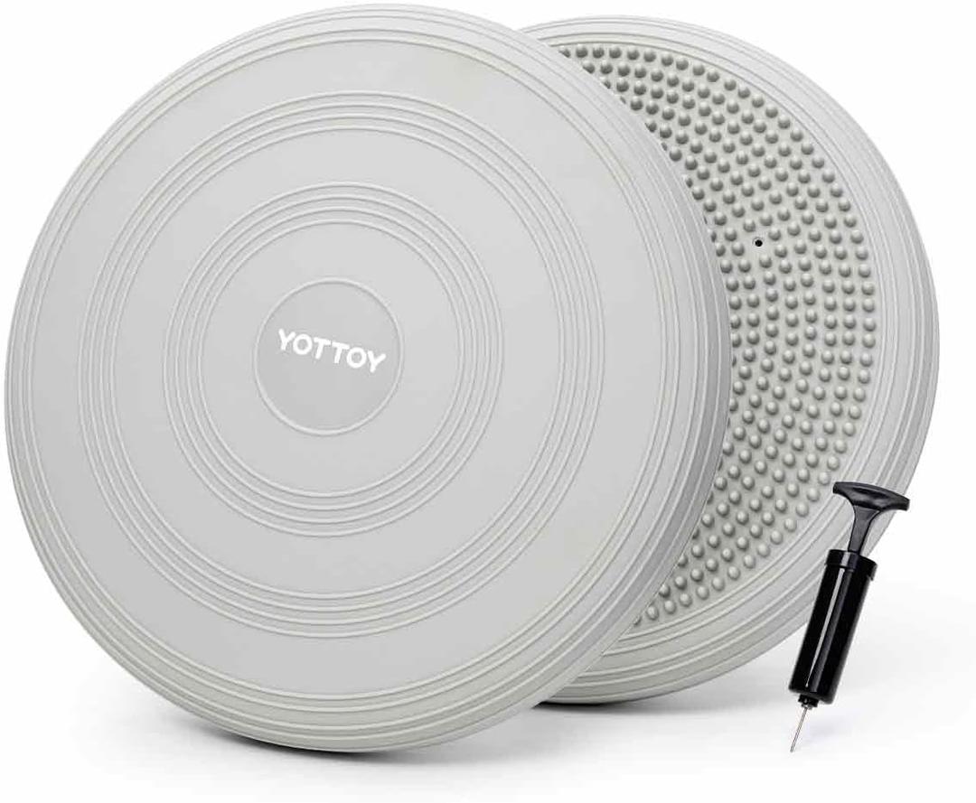 YOTTOY Wobble Cushion - Engage Core Stability with our Extra Thick Premium Balance Disc for Adult Balance and Sensory Wiggle Seat for Kids