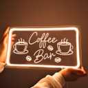 Planzo Coffee Bar Neon Sign Light for Restaurant Coffee Shop Cafe Bar Beer Pub Store Ad Window Display LED Coffee cup Kitchen Bedroom Man Cave Home Birthday Party Wall Sign Decor 5V USB