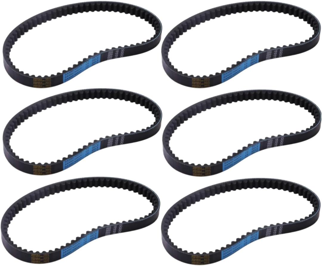 6Pcs 669-18-30 CVT Drive Belt Compatible with 4 Stroke 49CC 50CC GY6 139QMB 1P39QMB Roketa Tank Jmstar Taotao Baja Vespa Jonway Scooter Kart Moped and ATV Torque Converter