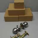 (4 Sets) All Keyed Same Entry Door Knob and Single Cylinder Deadbolt Combo Set, Satin Nickel Exterior Door Knobs with Lock and Keys for Entrance and Front Door