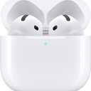 Apple AirPods 4 Wireless Earbuds, Bluetooth Headphones, Personalized Spatial Audio, Sweat and Water Resistant, USB-C Charging Case, H2 Chip, Up to 30 Hours of Battery Life, Effortless Setup for iPhone