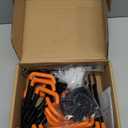 16 Pack Steel Wall Mount Garage Storage Hooks with Anti-Slip Coating, Heavy Duty, Hooks, for Hanging Bike, Ladder, Garden Tools