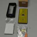 Liwin All-Metal Adhesive Video Doorbell Mount Compatible with Ring/Blink Wireless Video Doorbell, No-Drill Mounting Bracket Wedge Adapter Holder Accessories for Home Rentals, Black