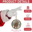 2 x Bigfoot Carrying Gnomes - Bigfoot Christmas Ornament Decorations - Sasquatch Christmas Ornament - Gnomes Christmas Ornaments - Gnomes Christmas Decorations - 3.6 in Acrylic - Funny Gag Gifts