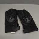 J.A.G. Leather Motorcycle Gloves for Men - Carbon Fiber Knuckle Protection, Motorbike Powersports, Dirt Bike, Touchscreen Gloves for Men and Women, Guantes para Moto.