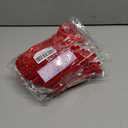 5 x Red Velvet Ribbon Christmas Bow 5 x 7 Inches Premade Red Bows for Christmas Tree Hanging Decorations Gift Wrapping Wreaths Crafts Outdoor Indoor Home Decor Wedding, Pack of 24