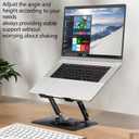 Laptop Stand for Desk Adjustable Computer Stand 360° Rotating with Hollow Ventilation Board Large Weight Capacity Laptop Riser Adjustable Height Laptop Stand for All 10" - 17'' Laptops