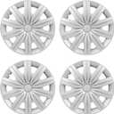 ECCPP OEM Replacement 13 Inch Hubcaps Pack of 4 Corrosion-Free & Sturdy Full Heat & Impact Resistant Grade Wheel Cover for Toyota for Nissan for Mazda