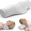 Cervical Neck Pillows,Orthopedic Roll Pillow for Neck Pain Relief,Sleeping Decompression Devices Support and Shoulder Relaxer,High-Density Memory Foam,Neck Bolster Butterfly(Adult Size)