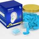 Ear Plugs for Sleeping Noise Cancelling - 42Pairs Foam Ear Plugs Noise Reduction, 40dB EarPlugs for Snoring, Traveling, Shooting, Sound Blocking Hearing Protection - Blue with 2 Travel Package