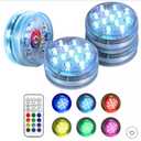 Aqua Miracle Submersible LED Lights with Remote, Color Changing Battery Powered Underwater LED Light Pucks for Pool Pond Camping Bucket Decoration (4 Packs)