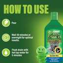 Green Gobbler Ultra Concentrated Drain Clog Remover & Cleaner | Powerful Hair, Grease & Soap Dissolver for Bathroom, Kitchen, Shower, Sink & Toilet | Safe for Pipes & Septic Systems