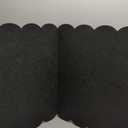 Lightomorrow Scalloped Bulletin Board, 36 x 24 Inches Felt Pin Board - Decorative Cork Alternative for Wall, 3' x 2' Foldable Picture Self-Adhesive Vision Prayer Board with 20 Pushpins - Black