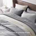 Bedsure Oversized Queen Comforter Set - Dark Grey Soft Bedding for All Seasons, Cationic Dyed Bed Set, 3 Pieces, 1 Oversized Queen Size Comforter (98"x98") and 2 Pillow Shams (20"x26"+2")