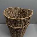 84ECO 2-Pack 3 Gallon Wicker Trash Cans for Bathroom, Bedroom, Office - Decorative Waste Basket (Natural Paper, 3 Gallons)