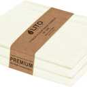 Flour Sack Towels | Tea Towel for Crafts| Kitchen Dish Cotton Blank Towel for Embroidery| Baking Bread Proofing Linen Cover| Thick Absorbent Quick Dry| 3 Pack 18"x 28" Natural