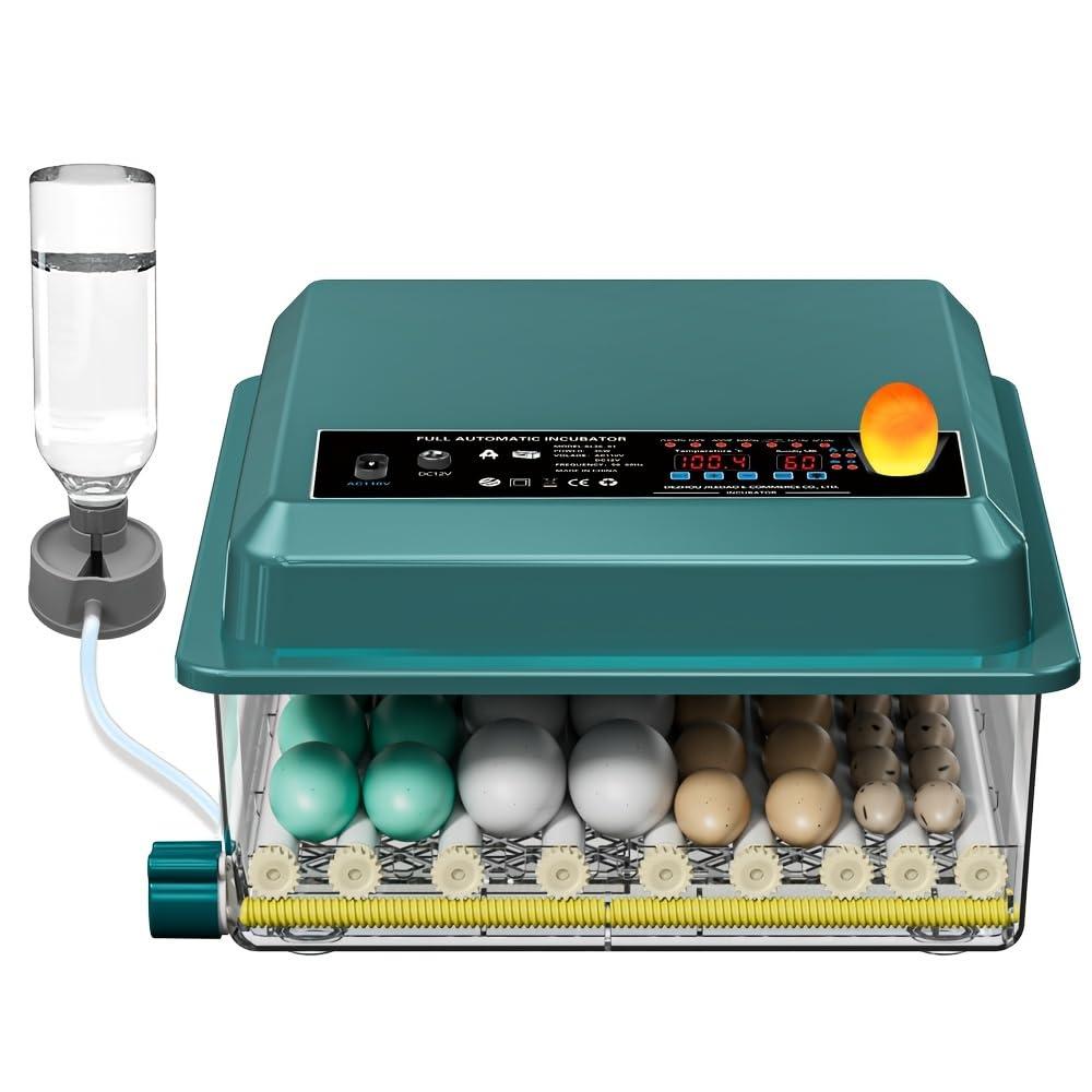 Automatic Egg Incubator 36-Tray, Digital Humidity Control with Auto Flip, Adjustable Egg Spacing, Fahrenheit Display, Suitable for Chicken, Duck, Goose, Bird Eggs, Quail Eggs