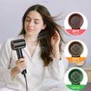 Cosy Companions High-Speed Ionic Hair Dryer, 150000 RPM Brushless Motor for 2-5 Min Fast Drying, Low Noise Blow Dryer Reduces Frizz & Heat Damage, Lightweight Hair Dryer with Diffuser & Nozzle (Black)