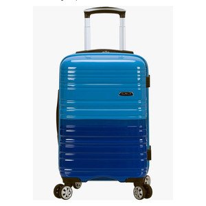 Rockland Melbourne Hardside Expandable Spinner Wheel Luggage, Two tone blue, Carry-On 20-Inch