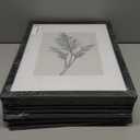 eletecpro 12x16 Picture Frames Set of 9, Classic Gallery Wall Frame Set Displays 8.5x11 Photos with Mat or 12x16 without Mat, Photo Frames Collage Wall Decor, Poster Display for Home Decor, Black