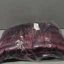 Champion Women's Satin Quilted Puffer Vest With Stand Collar (Medium, Dark Pink)