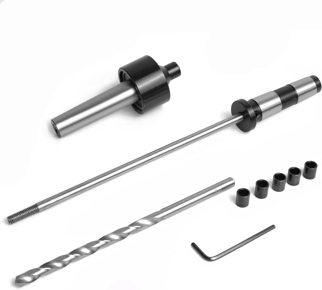 PM-002/MT2 Pen Mandrel Kit with 5pc Bush, 7mm Drill Bit and Mandrel Saver, MT2 for woodturning.