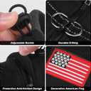 EXPAWLORER Fleece Dog Sweater With Dual D Ring, Adjustable Warm Jacket, Cold Weather Clothes, Winter Coat for Small Medium Large Dogs Boys Girls (Black)