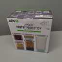 Ello Airtight Food Storage Plastic Canisters with Non-Slip Base Locking Lids and Labels for Kitchen and Pantry Organization Perfect for Sugar, Cereal, Pasta | Set of 5 Mixed Set | Garden Goals