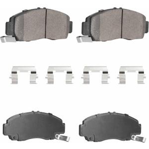 4PCS Front Ceramic Brake Pads Fit for Honda Accord 2003-2011 for Acura CL 2001-2003 for Acura TSX 2004-2010