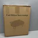 Litter Catching Step for Cat Litter Box, Litter Trap Stool for Automatic Litter Box Self Cleaning, Litter Collection Stairs, Litter Catcher Ramp for Old Geriatric Senior Cat or Kitten