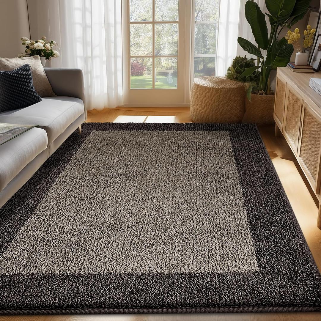 Washable Area Rug 48" x 72", Non Slip Kitchen Rug for Floor, Absorbent Entrance Runner Rug for Bedroom, Living Room, (Roll Packing)