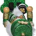 Kurt Adler 15-Inch Wooden Irish Nutcracker on Shamrock Base